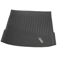 Audi 85H061180 Gepäckraumschale Kofferraumschale Kofferraumeinlage Schutzmatte, schwarz, mit Audi Ringen in Kontrastfarbe