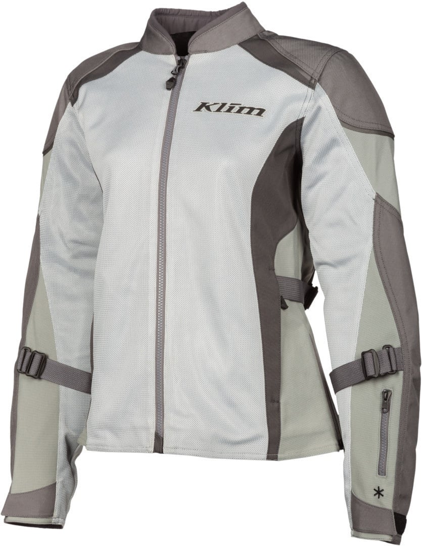 Klim Avalon Damen Motorrad Textiljacke, grau, Größe XL