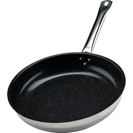 ELO Profi Therm Platinum Pfanne aus 18/10 Edelstahl hochwertige Antihaft Pfanne Pfas frei mit Elodur® Select Beschichtung kratzfest Bratpfanne Induktion backofenfest 24 cm