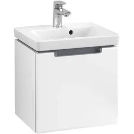 Villeroy & Boch Subway 2.0 Waschtischunterschrank 1 Auszug, Griff chrom, weiß matt