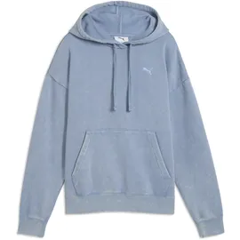 Puma Essentials Elevated Relaxed Wash Hoodie Blau XL