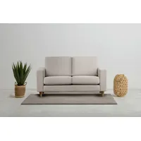 andas 2-Sitzer Tvinno, im skandinavischen Stil, mit Massivholzfüßen, Breite 155 cm beige
