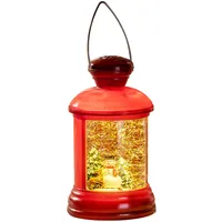 Flower Power LED-Schneelaterne LEVI - Schneemann