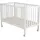 Cangaroo Baby Gitterbett Nova Holz, faltbar, höhenverstellbar, Matratze, Räder weiß