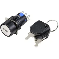 TRU Components TC-9219060 Schlüsselschalter 250 V/AC 3 A 2