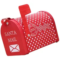 B Blesiya Weihnachten Briefkasten Eisen Postkasten Kinder 13x8x9,5 cm,