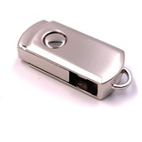 H-Customs Metall Box klappbar Silber Swivel USB Stick 32 GB USB 3.0