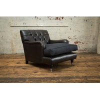 JVmoebel Chesterfield-Sessel, Chesterfield Sessel 1 Sitzer Design braun