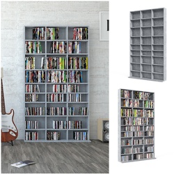 Vicco Wandregal CD DVD Regal Standregal Medienregal Regalwand Bücherregal  Beton