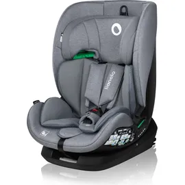 lionelo Autokindersitz Lavender i-Size ab 1 Jahr bis 12 Jahren, ab 9 kg bis 36 kg ISOFIX Breiter Einstellber Grau - Grau