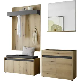 Home Affaire GIRON/CiTY Schuhbank 190x40x200 braun