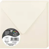 Clairefontaine Briefumschlag 140 mm, Perlmutt Elfenbein