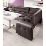 exxpo - sofa fashion Barista 197 x 82 x 265 cm Naturleder langer Schenkel links schoko