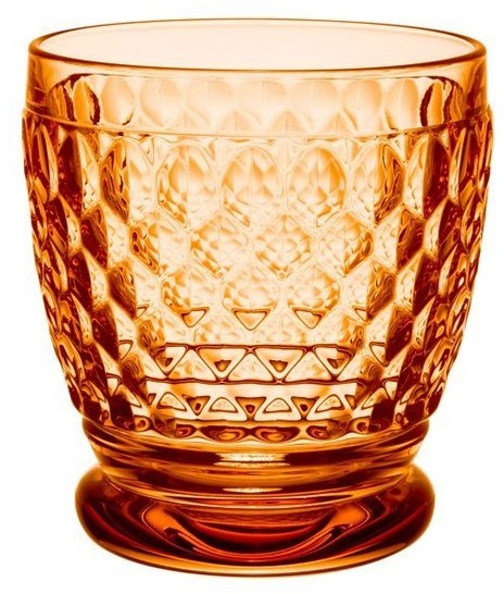 Villeroy & Boch Whiskyglas Boston Coloured Becher Apricot, 200 ml, Glas orange