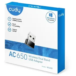 Cudy WU650 AC650 Wi-Fi Mini USB Adapter