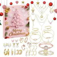 Schmuck Adventskalender 2025 für Frauen, 24-Tage Countdown Kalender, Weihnachtsgeschenk für Freundin, Ehefrau, Familie,Geburtstag, Valentinstag, ...
