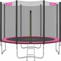 Trampolin Ø 305 cm mit Sicherheitsnetz pink
