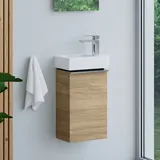 Evineo ineo4 Unterschrank B: 33 cm, 1 Tür links, mit Griff, für Villeroy & Boch Avento Handwaschbecken,, BE0800OA,