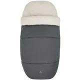 Maxi-Cosi kuschelig weicher 2-in-1 Fußsack, geeignet für alle Maxi-Cosi Kinderwagen, auch als Sitzpolster verwendbar, Twillic Graphite
