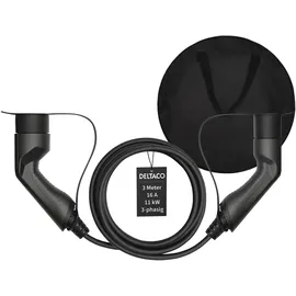 deltaco EV-321B Ladekabel Typ 2 3 m