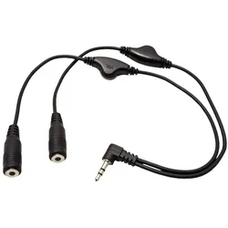 ROLINE Y Audio Cable - Audio-Splitter - mini-phone stereo 3.5 mm männlich zu min