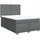 vidaXL Boxspringbett 140 x 200 cm Dunkelgrau