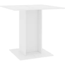 vidaXL Esstisch 80 x 75 x 80 cm weiß
