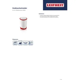 Leifheit Gourmet Schneider Comfortline 1-tlg. Rot/Weiß