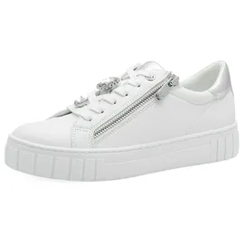 Marco Tozzi Sneaker Low Damen Weiß/Silber 38