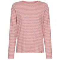 CAMEL ACTIVE Langarmshirt in grey melange stripes | Gr.: