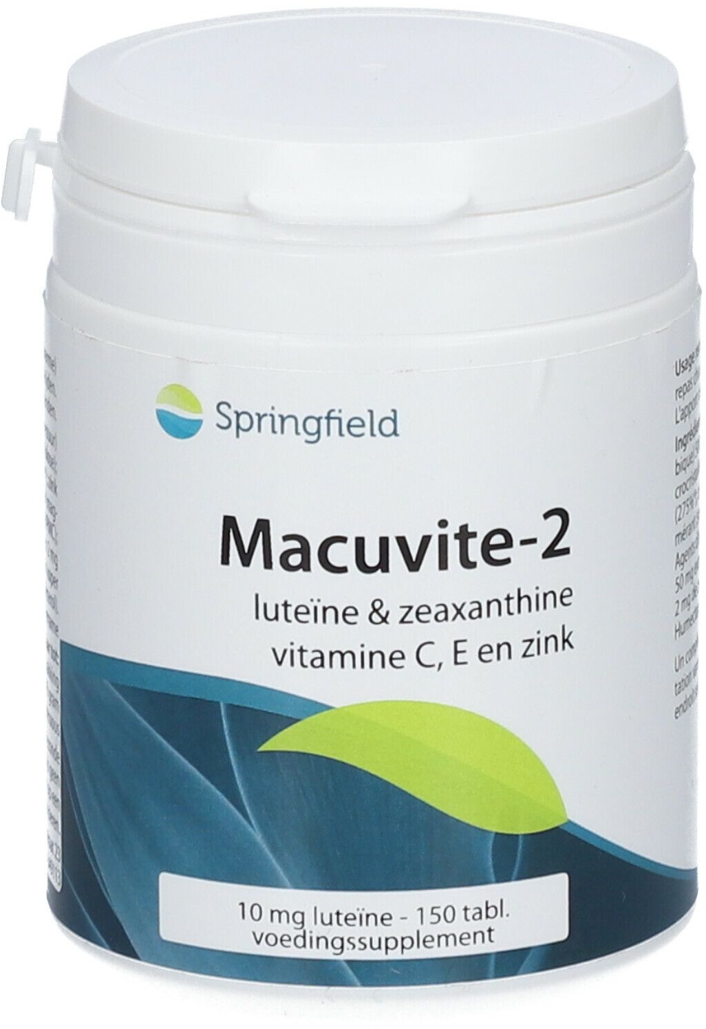 Springfield Macuvite-2 Lutéine & Zéaxanthine avec vitamine C & E et zinc 150 pc(s) comprimé(s)