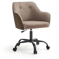 Songmics Drehstuhl Stoff Braun