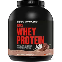 Body Attack 100% Whey Protein Schokolade Kokosnuss Pulver 2000 g