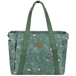 Kikkaboo Wickeltasche Florence Wickelunterlage, Reißverschluss, Flaschentaschen grün