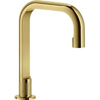 GESSI Inciso-, berührungsloser Waschtisch-Standauslauf Ausladung 164mm, - gold