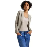 STREET ONE Damen 2116799 Basic Blazer, Morning beige Mel, 40 - 40
