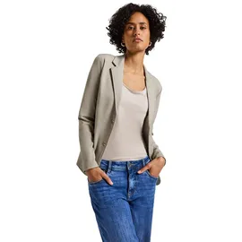 STREET ONE Damen 2116799 Basic Blazer, Morning beige Mel, 40 - 40