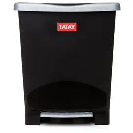 Tatay Mülleimer/Treteimer, 23 l, Kunststoff, 33,5 x 30 x 39 cm schwarz