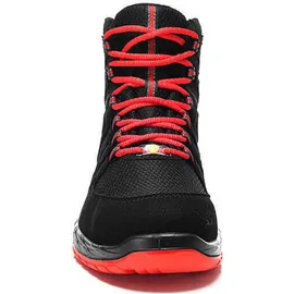 ELTEN MADDOX black-red Mid ESD S3 Damen und Herren, Textil, Stahlkappe, leicht, sportlich, Schwarz/Rot, Größe: 36