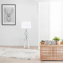 Relaxdays Tischleuchte Silber 3 St.