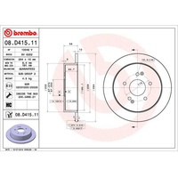 Brembo Bremsscheibe 08.D415.11