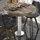 GGM Möbel Bistrotisch Ø 60 x 77 cm Rot/Weiß