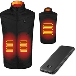 Set Beheizbare Weste Größe M XGP USB Heizweste mit Powerbank 10000mah Lumitecs PV1