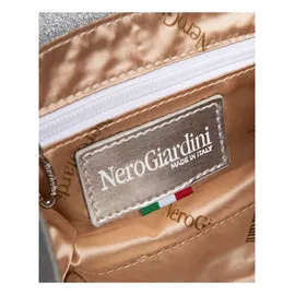 Nero Giardini Schlüsseltasche Kunstleder Grau/Silber