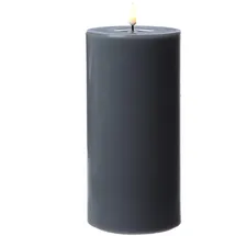 283 MIA LED Stumpenkerze 20 cm 10 cm grau