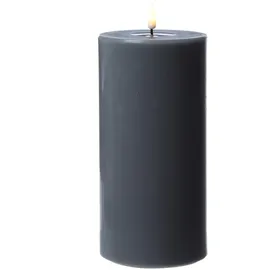 283 MIA LED Stumpenkerze 20 cm 10 cm grau