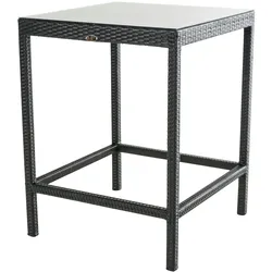 CLP Polyrattan Tisch Alia schwarz