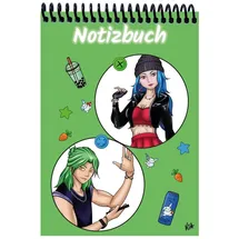 E&Z A 5 Notizblock Manga Quinn und Enora, grün, blanko