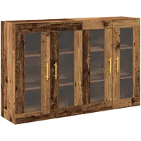 vidaXL Wandschränke 2 Stk. Altholz 69,5x34x90 cm Holzwerkstoff
