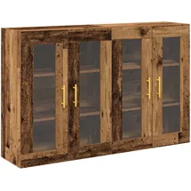vidaXL Wandschränke 2 Stk. Altholz 69,5x34x90 cm Holzwerkstoff